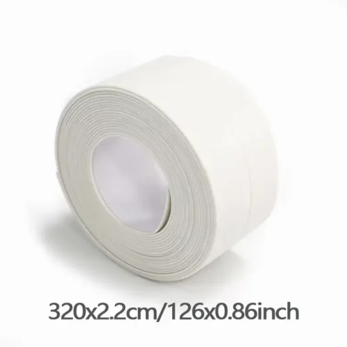 Rotolo Nastro Sigillante PVC Impermeabile Lavello Cucina Vasca WC 320x2.2cm