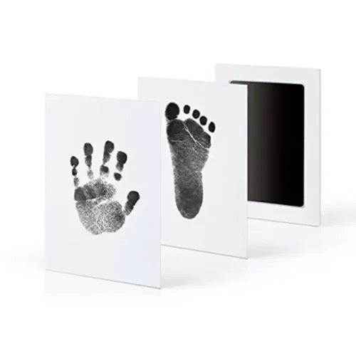 Kit Per Impronta Orma Tampone Bambini Neonati Cane Gatto Inchiostro 9,4x5,6cm