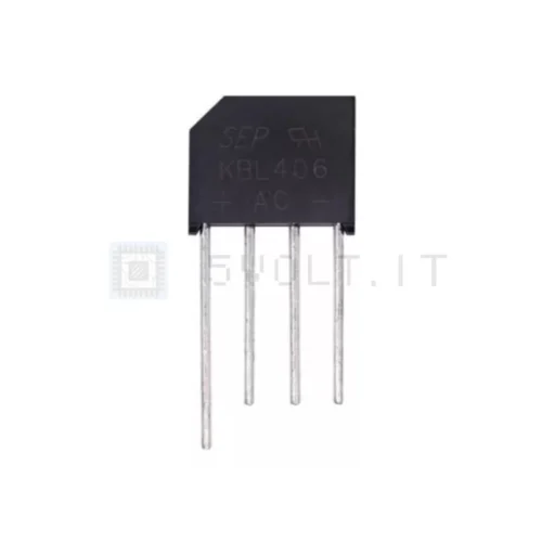 Raddrizzatore A Ponte KBP406 1000V 3A DIP-4 – Lotto 2 Pezzi