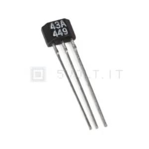 Sensore Hall Digitale SS443A 30V 20mA TO-92S – Lotto 2 Pezzi