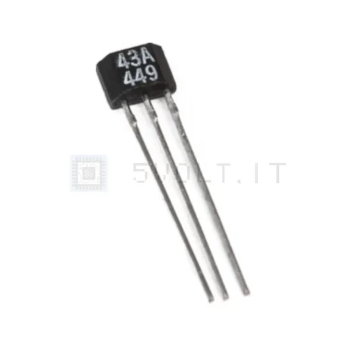 Sensore Hall Digitale SS443A 30V 20mA TO-92S – Lotto 2 Pezzi