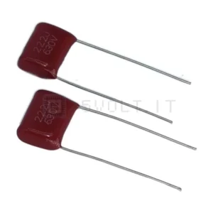 Condesatore CBB22 Capacitore 630V222 P10 630V 22.2nF – 2 Pzi