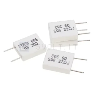 Resistenza Ceramica BPR56 5W 0.22ohm – Lotto 10 Pezzi