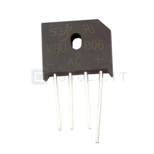 Ponte Raddrizzatore KBU806 di Tipo DIP-4 – 1 Pezzo