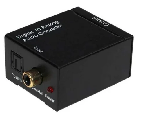 Convertitore Ottico Toslink Digitale a Analogico Coassiale Stereo