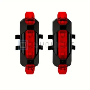 2pz Luci Bici Stop Freno Rosse Ricaricabili USB Ciclismo
