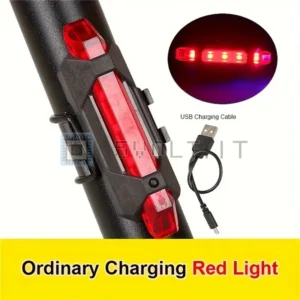 2pz Luci Bici Stop Freno Rosse Ricaricabili USB Ciclismo