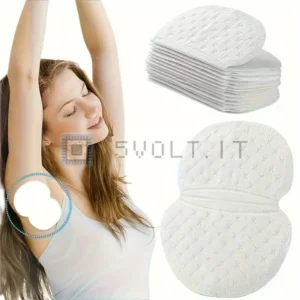 10pz Patch Assorbenti Ascelle Sudore Ultra Sottili Usa Getta
