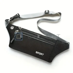 Marsupio Multi-Tasca Per Corsa Ciclismo Cellulare Nero
