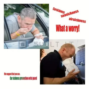 Braccialetto Bianco Anti-Nausea Mal d’Auto Pressione
