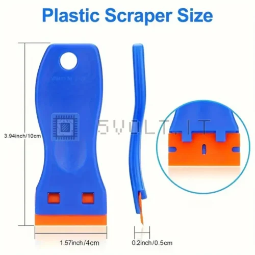 Raschietti Con Lama In Plastica Con 10 Lame Vernice Colla
