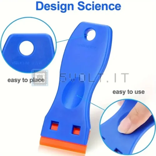 Raschietti Con Lama In Plastica Con 10 Lame Vernice Colla