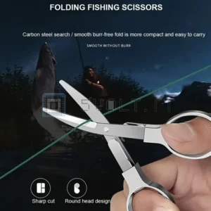 Mini Forbici Acciaio Inox Pieghevole a Forma di Occhiali