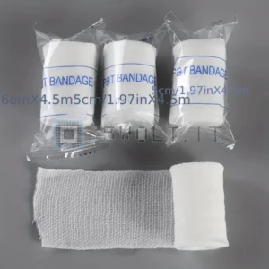 4pz Garza Medica 7.5cmX4.5mt Benda Pronto Soccorso