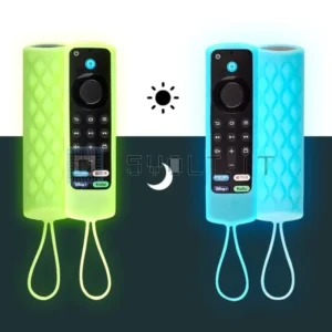 Custodia Silicone Blue Fluo Telecomando Fire TV Stick 4K