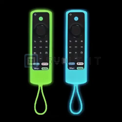 Custodia Silicone Blue Fluo Telecomando Fire TV Stick 4K