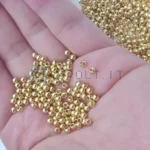 200pz Perline Spaziatrici Dorate 4mm CCB a Seme Placcate