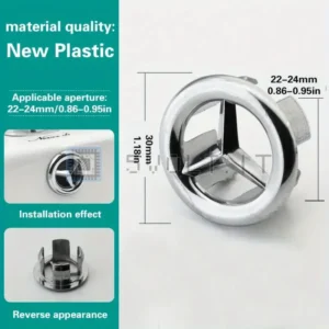 Copertura Del Foro Di Troppo Pieno Lavabo in Plastica ABS