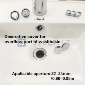 Copertura Del Foro Di Troppo Pieno Lavabo in Plastica ABS