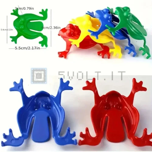 6pz Giocattoli Rana Saltante Regalo Gadget Bambini Casuali