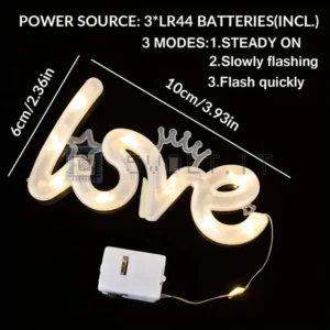 Luce Notturna Calda Love Decorativa Lucine Interne