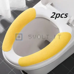 2pz Spugne Tappetino Per WC Copriwater Estivo Gialle