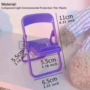 Supporto Telefono Cellulare A Forma Di Sedia Color Porpora