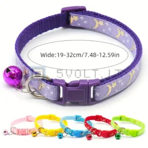 Collare per Animali Domestici Rosa con Campanella Regolabile