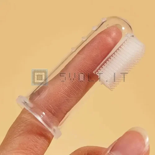 Spazzolino Da Dito Da Denti Per Cani E Gatti Trasparente