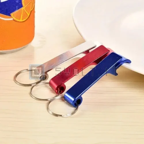 Apribottiglie Nero Portachiavi Portatile Alluminio