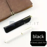 Custodia Per Penna A Sfera Stilografica in Pelle PU Nera