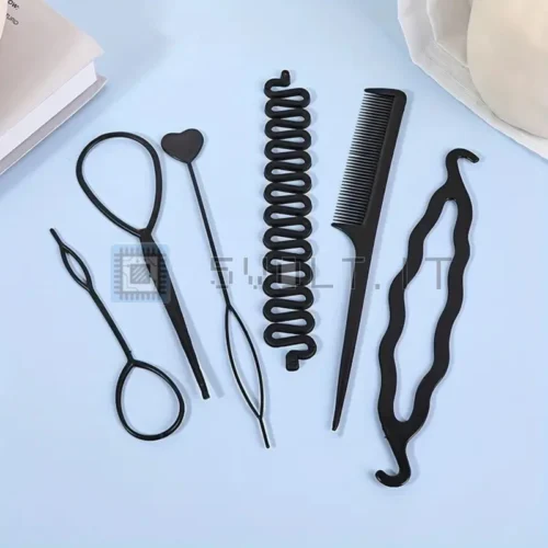 Lotto 6 Pezzi Strumenti Per Styling Dei Capelli Per Ragazze