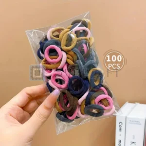 Confezione Da 100 Anelli Per Capelli Piccoli Ed Elastici 2cm