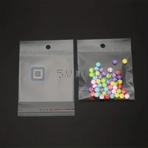 100pz Sacchetti Sigillati Plastica Trasparenti 4x10cm