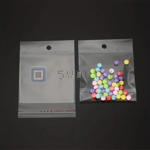 100pz Sacchetti Sigillati Plastica Trasparenti 4x10cm