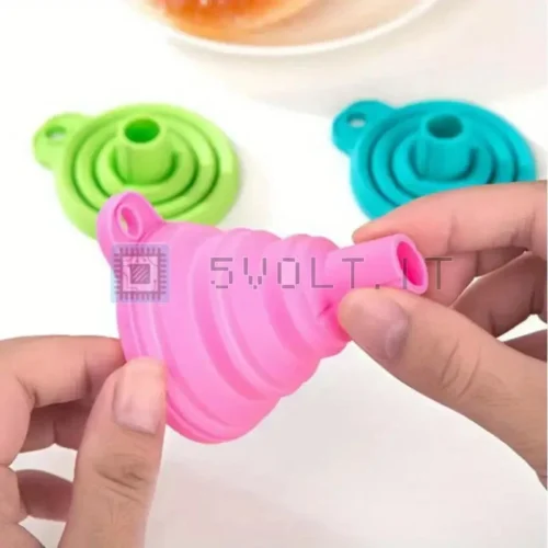 Mini Imbuto In Silicone Pieghevole Blue Acqua Olio Cucina