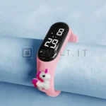 Orologio elettronico LED Rosa Pastello Unicorno Idea Regalo