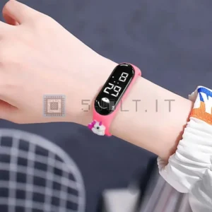 Orologio elettronico LED Rosa Pastello Unicorno Idea Regalo