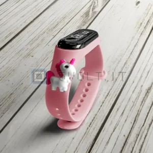 Orologio elettronico LED Rosa Pastello Unicorno Idea Regalo