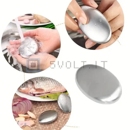 Sapone Per Le Mani Magico in Acciaio Inox Gadget Da Cucina