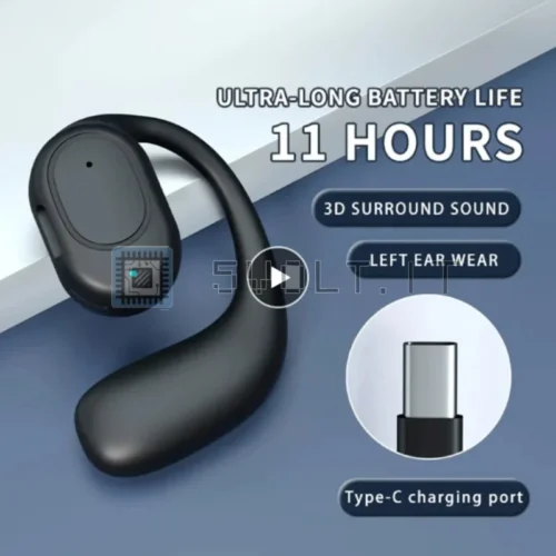 Auricolare Wireless Conduzione Ossea Cancellazione Rumore