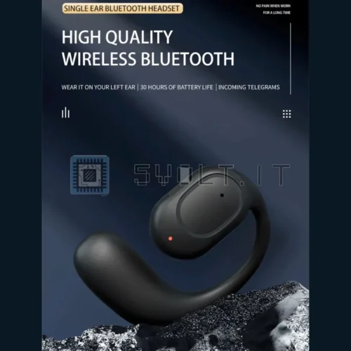 Auricolare Wireless Conduzione Ossea Cancellazione Rumore