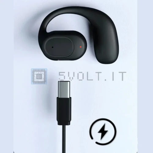 Auricolare Wireless Conduzione Ossea Cancellazione Rumore