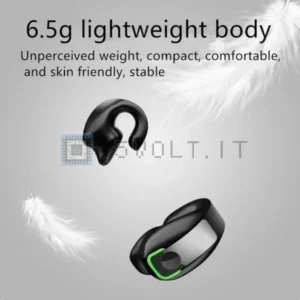 Auricolare Bluetooth V5.3 a Clip TWS Conduzione Ossea Gaming