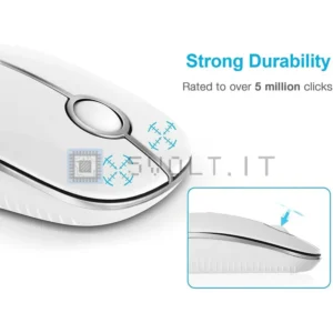 Mouse Ottico Wireless 2.4Ghz Muto Silenzioso Business