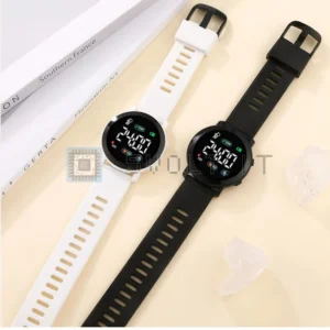 Coppia Orologi LED Black & White Military Silicone Digitali