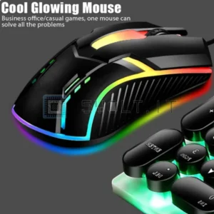 Mouse Cablato da Gaming Alta Luminosità RGB LED Comfort