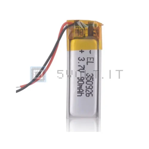 Batteria LiPo al Litio 350926 3.7V 90mAh Ricaricabile