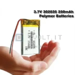 Batteria LiPo al Litio 302035 3.7V 250mAh Ricaricabile