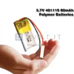 Batteria LiPo al Litio 401119 3.7V 80mAh Ricaricabile